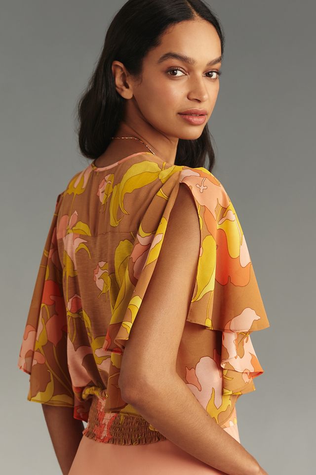 Tiny Olympia Faux-Wrap Top #1