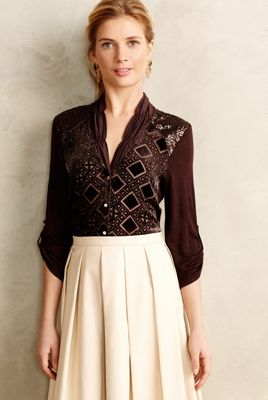 Leighton Velvet Buttondown