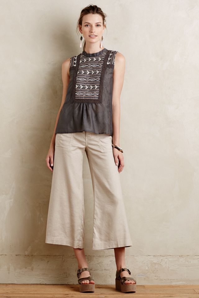 Embroidered Peasant Tank #2
