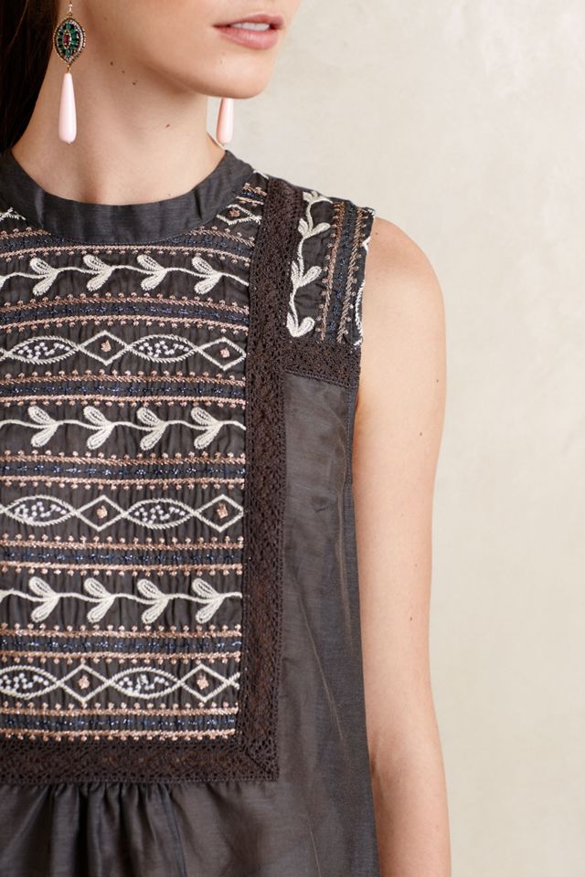 Embroidered Peasant Tank #3