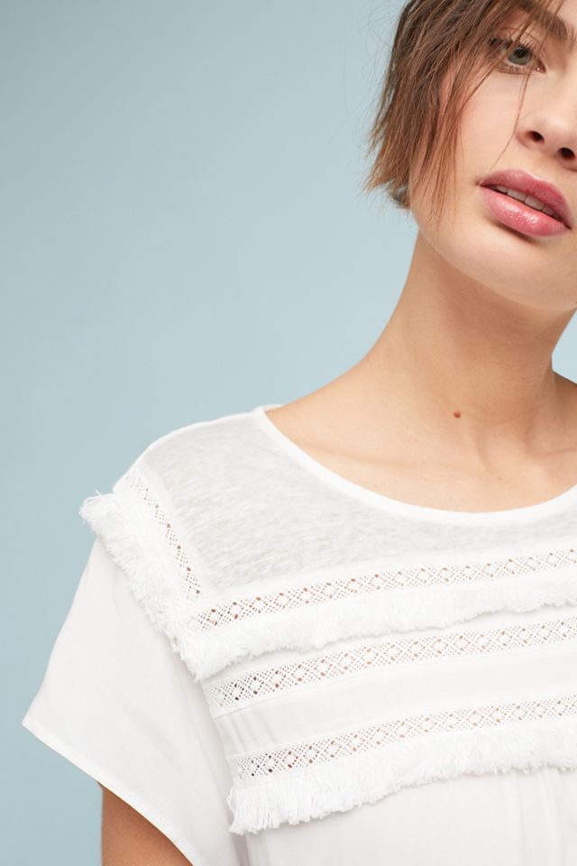 Fringed Linen Pullover #2