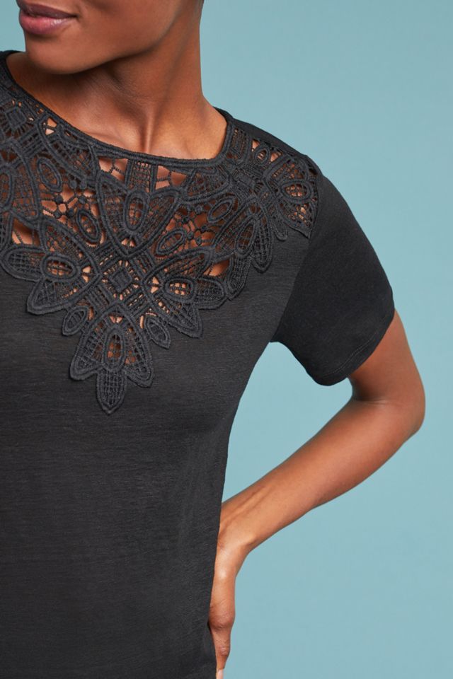 Laced Linen Tee #2