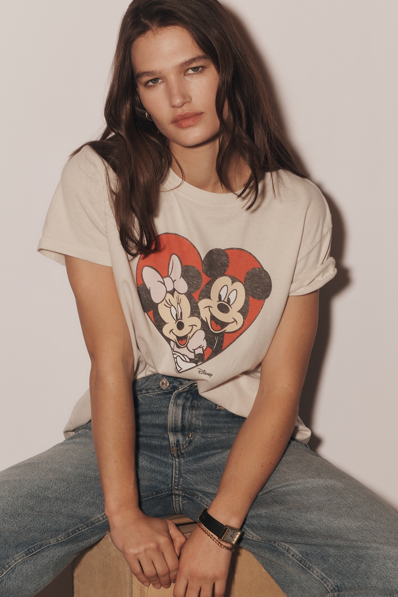 Junk Food x Anthropologie Disney Heart Graphic Tee