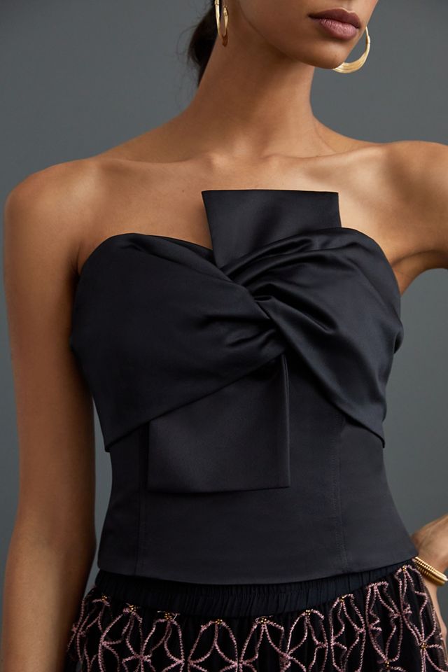 Satin Bow-Tie Top #2