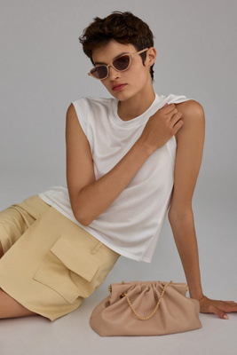 Porridge Shine Muscle Tee In White