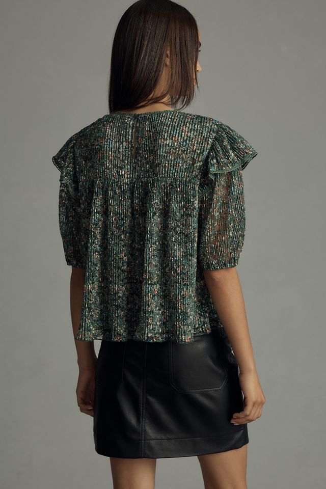 Porridge Lace Crew-Neck Blouse #2