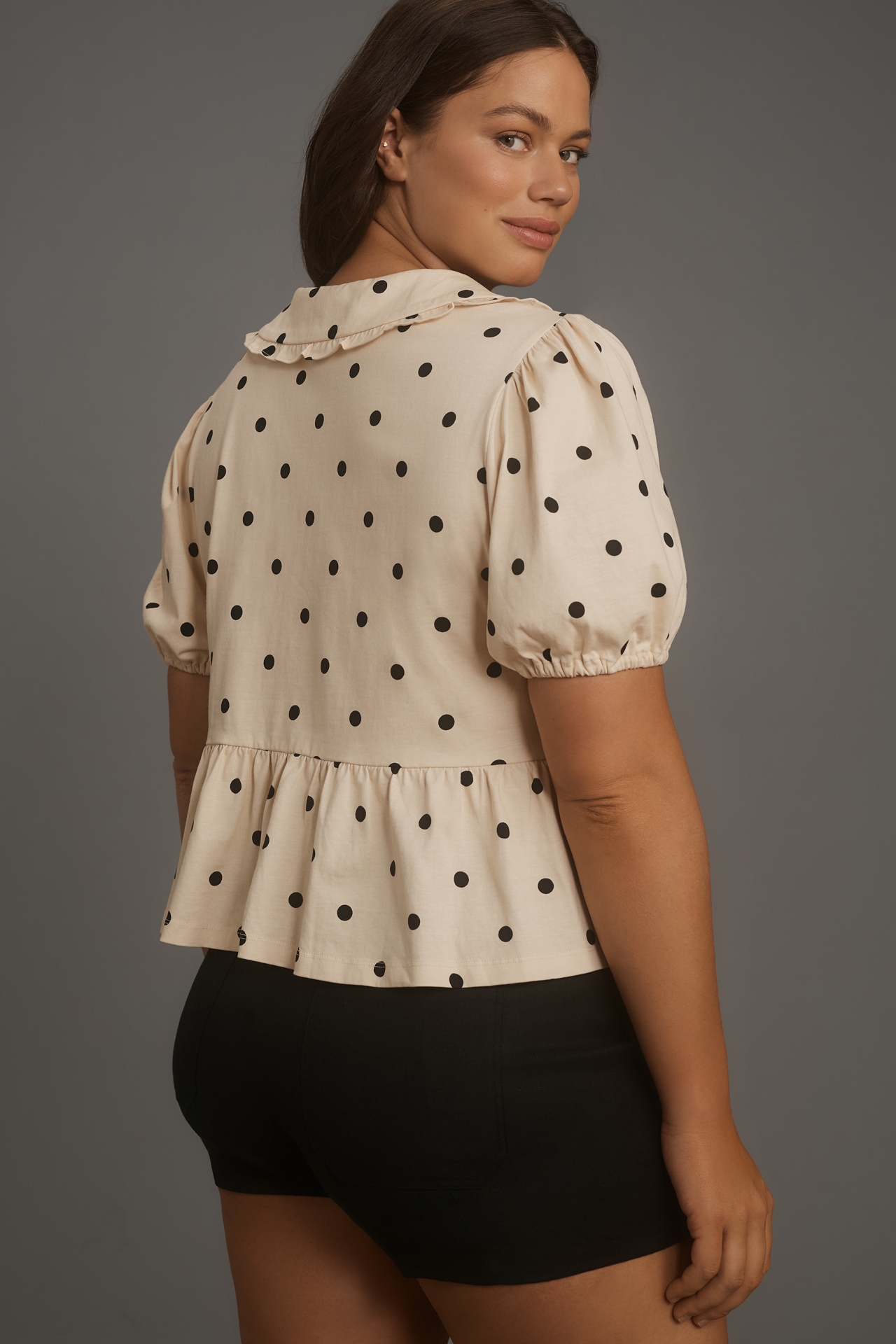 Porridge Short-Sleeve Gwen Top
