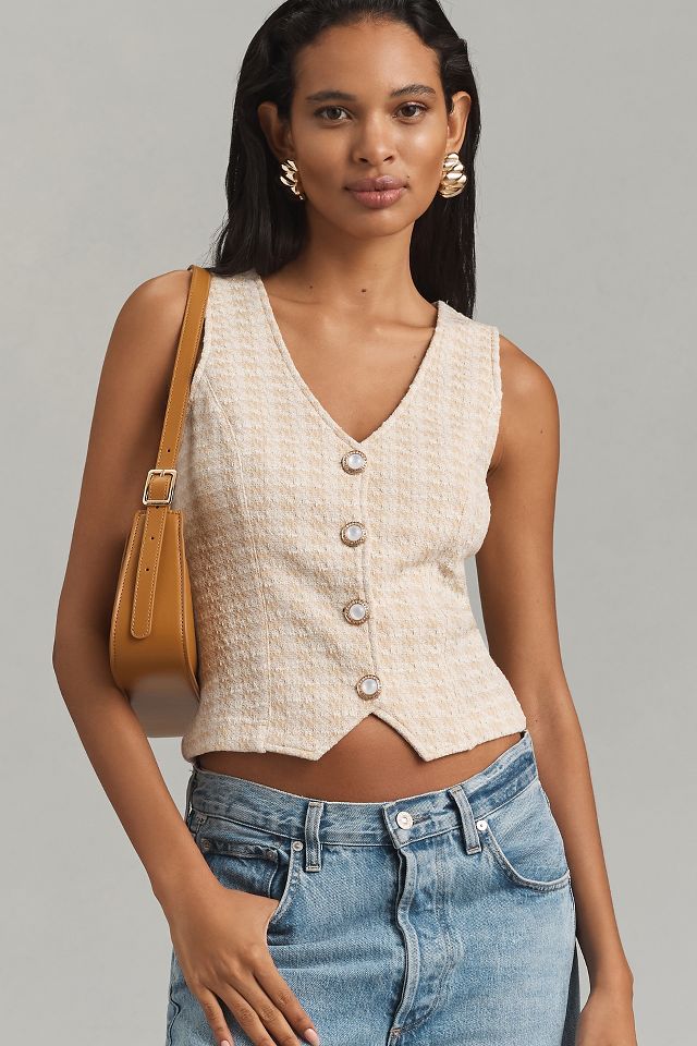 Porridge Aila Tweed Vest | Anthropologie
