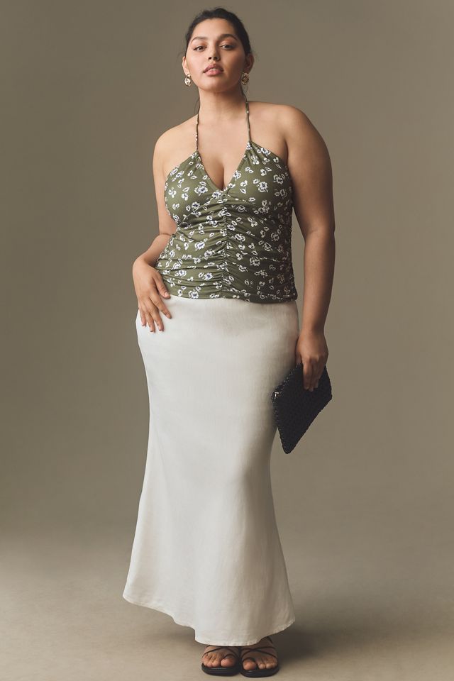 Porridge Malena Tie-Neck Ruched Tank #5