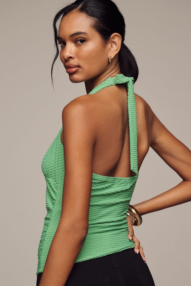 Porridge Rhea V-Neck Floral Halter Top #1