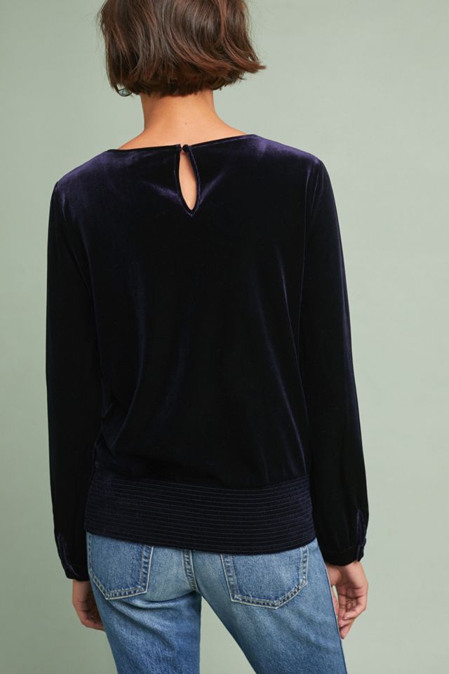 Velvet Front-Tie Top #2