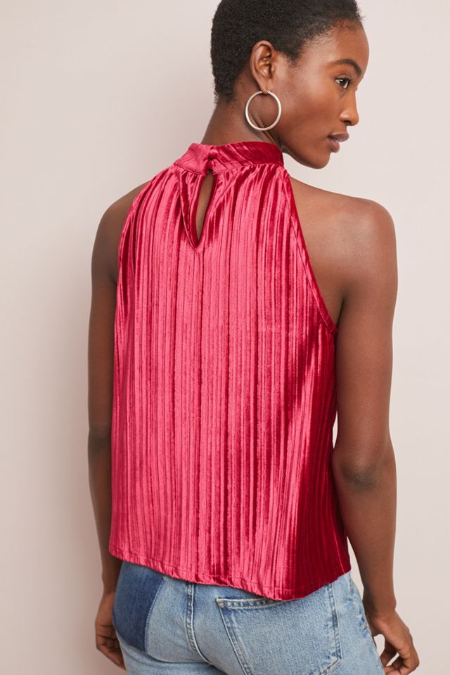 Sleeveless Velvet Top #1