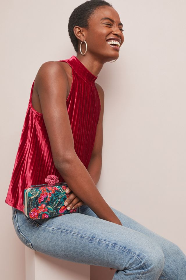 Sleeveless Velvet Top #2