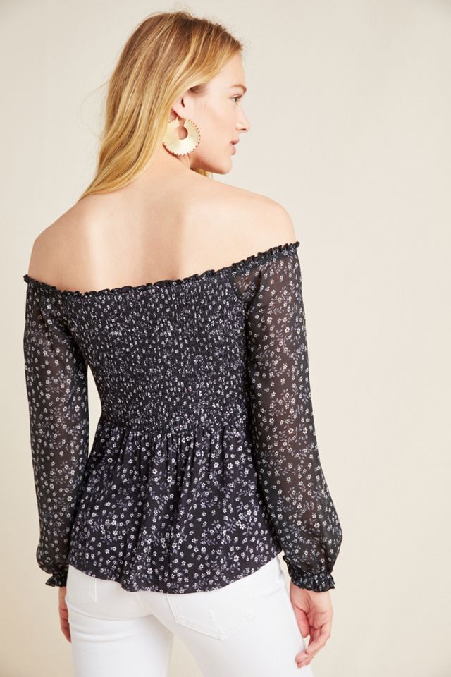 Erica Smocked Off-The-Shoulder Top #2