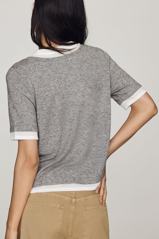 Maeve 100% Cotton Twofer Tee #2