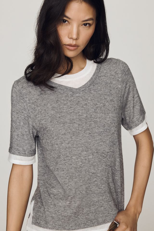 Maeve 100% Cotton Twofer Tee #3