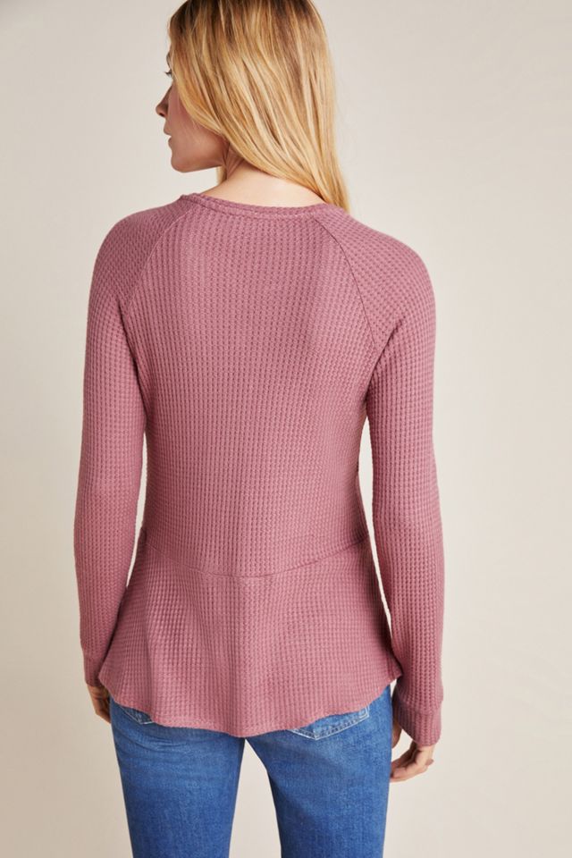 Monique Henley Peplum Top #1