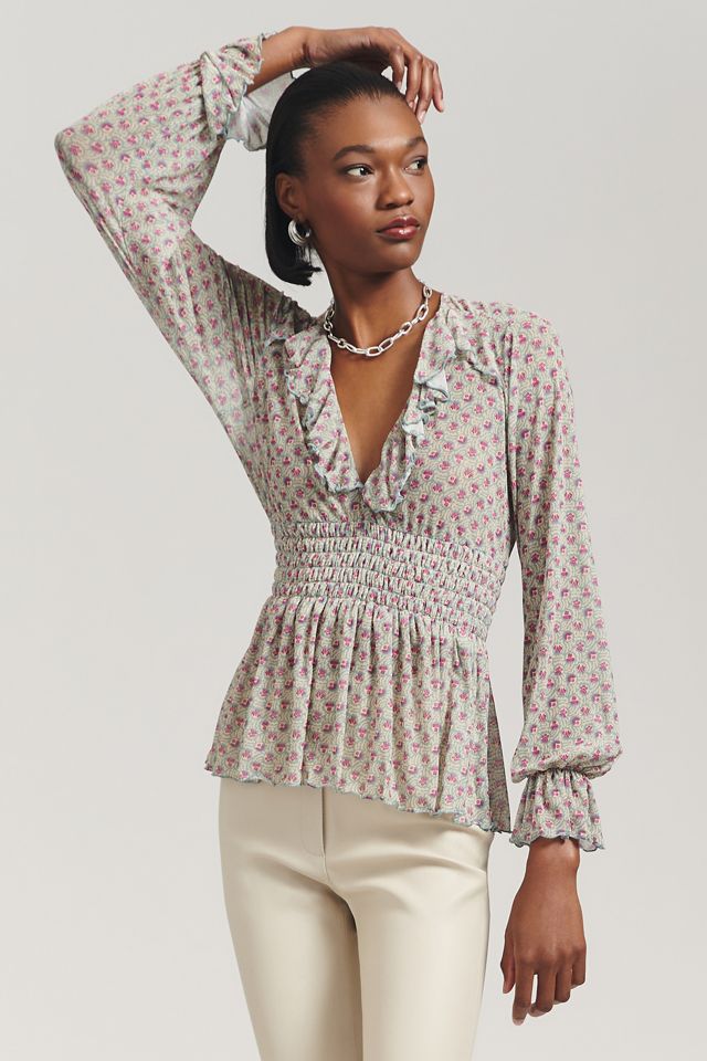 Anna Sui Rosebuds Mesh Top #4