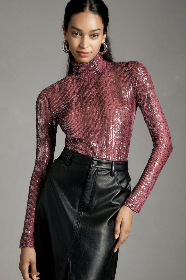 Snakeskin Sequin & Lace Dress – Anna Sui