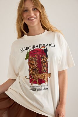 T-shirt Mariac Barbour x Farm Rio