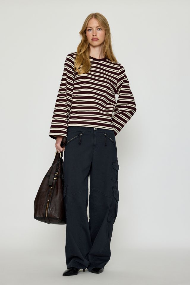Barbour Top a Righe Maplewood in 100% Cotone a Maniche Lunghe #1