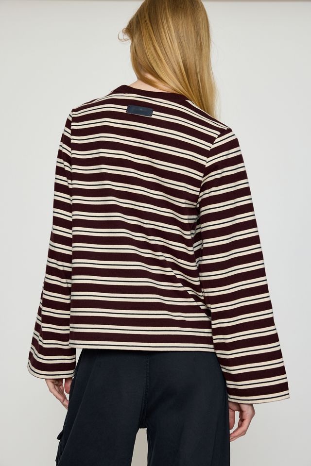 Barbour Top a Righe Maplewood in 100% Cotone a Maniche Lunghe #4