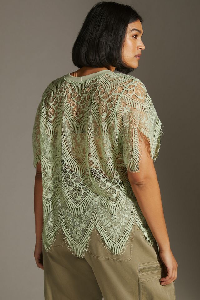 Sheer Lacy Top #5