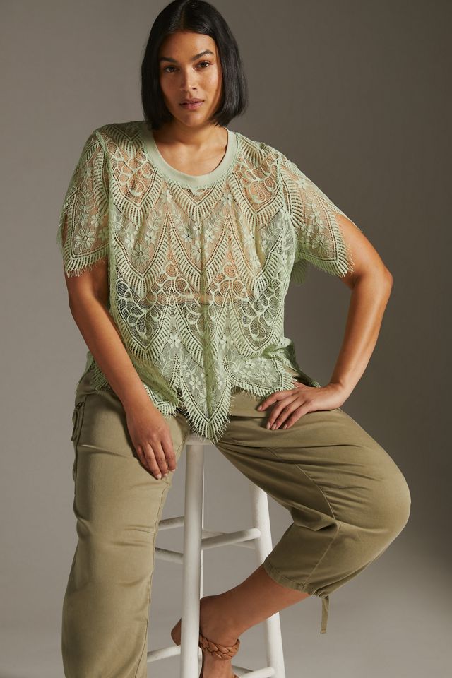 Sheer Lacy Top #6