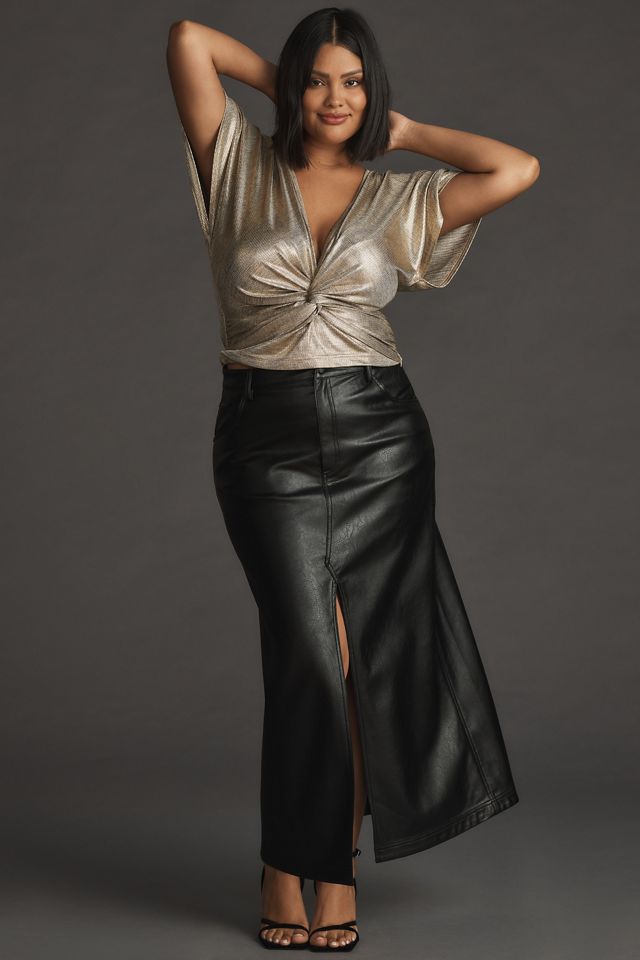 Bishop + Young Twist-Front Shimmer Top #6