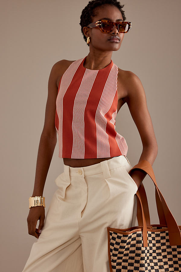 Shop Bishop + Young Striped Tank Top In Red