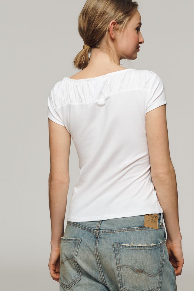 Maeve Iris Cap-Sleeve Tee #2