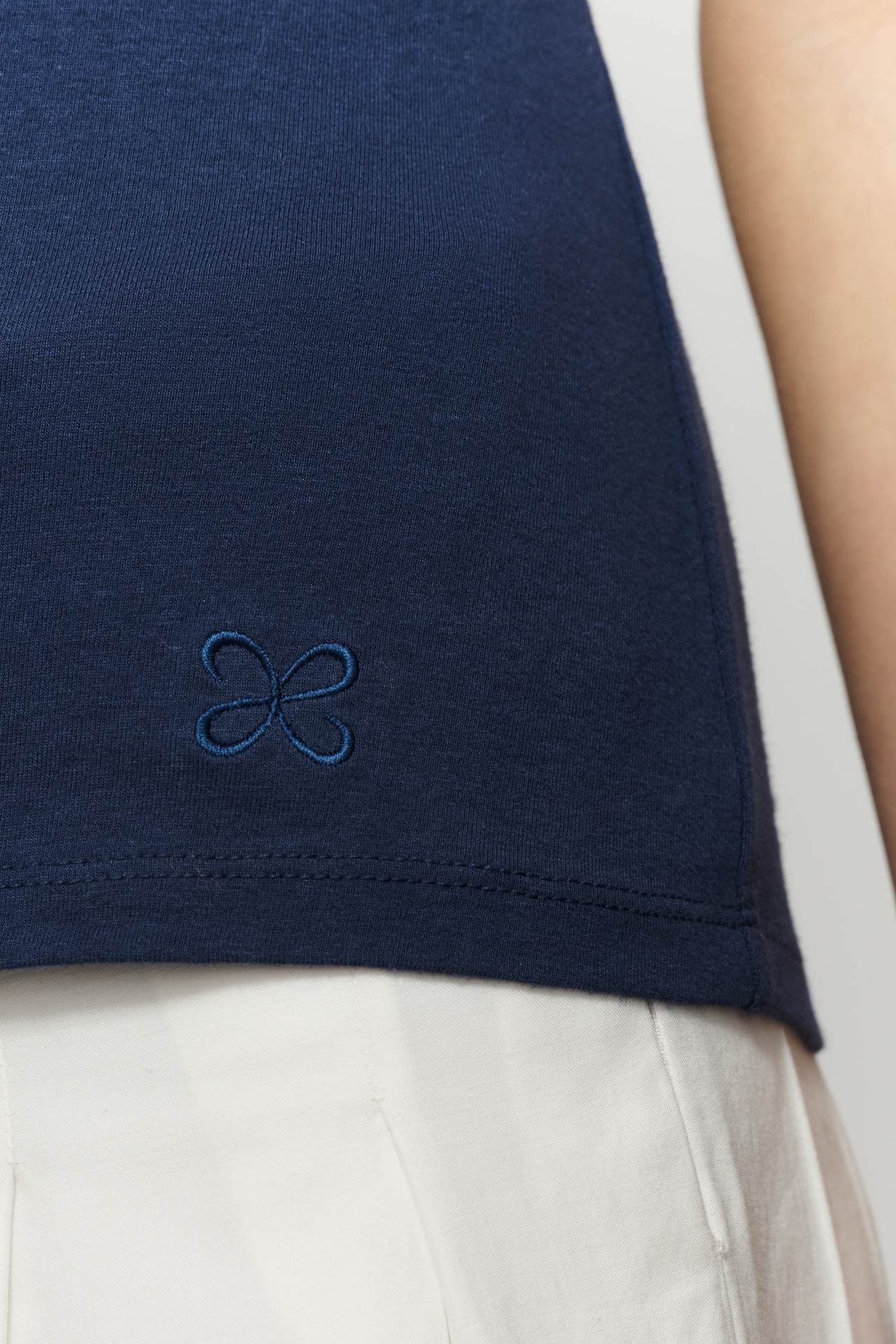 Maeve Iris Cap-Sleeve Tee