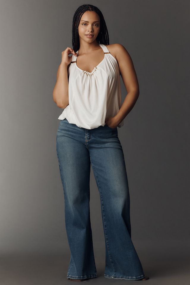 By Anthropologie Embellished Bubble Top  #6