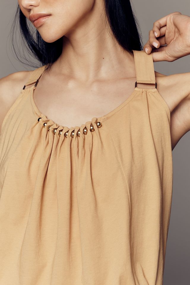 By Anthropologie Embellished Bubble Top  #1
