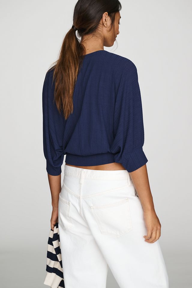 By Anthropologie Banded Dolman Top #2