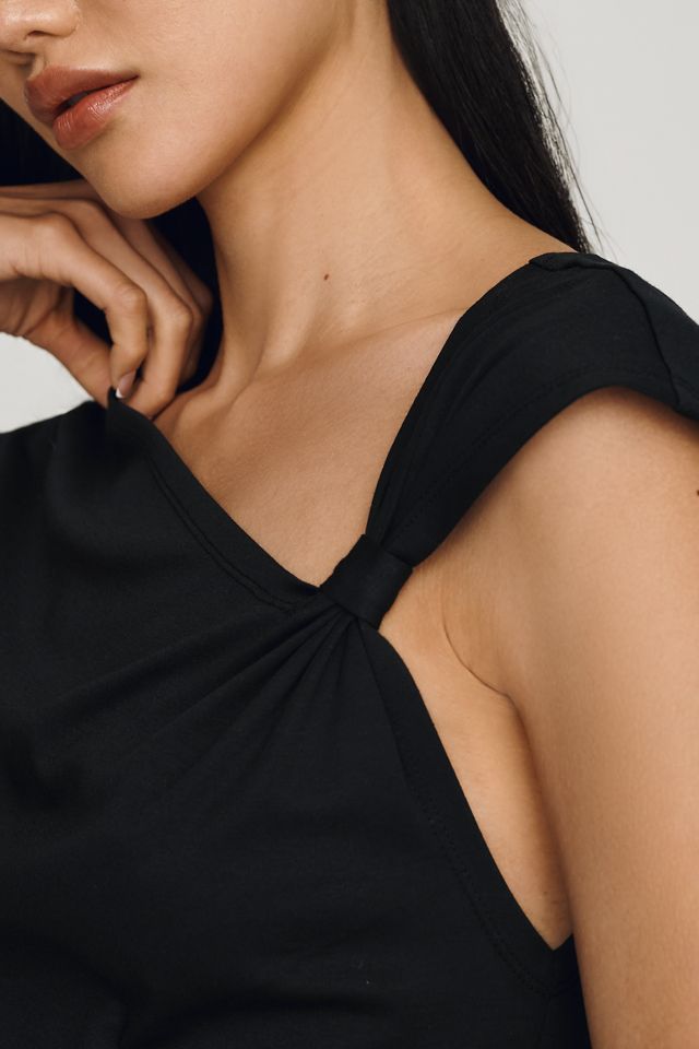By Anthropologie Asymmetrical Knot Tee #1