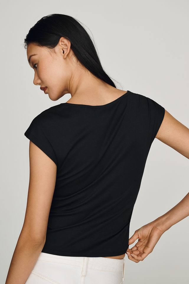 By Anthropologie Asymmetrical Knot Tee #2