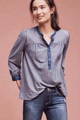 Lisette Chambray Top