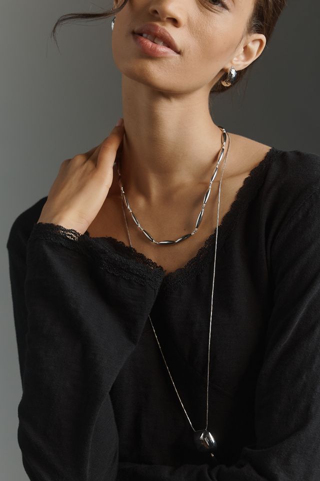 Wilt Long-Sleeve V-Neck Empire Seam Top #1