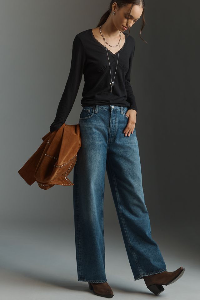 Wilt Long-Sleeve V-Neck Empire Seam Top #2