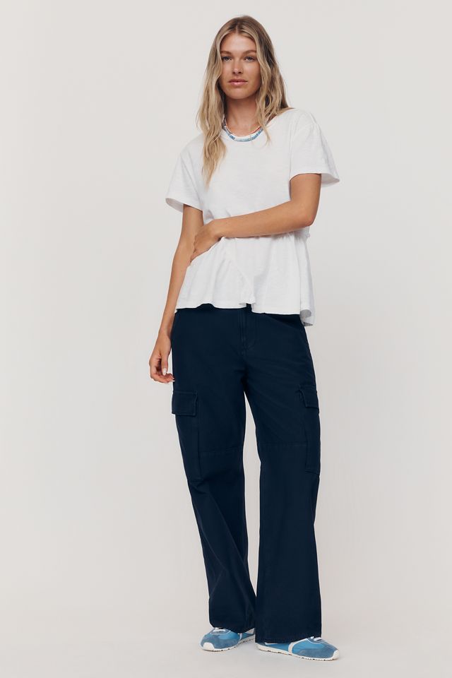 Wilt 100% Cotton Asymmetrical Seamed Tee #1