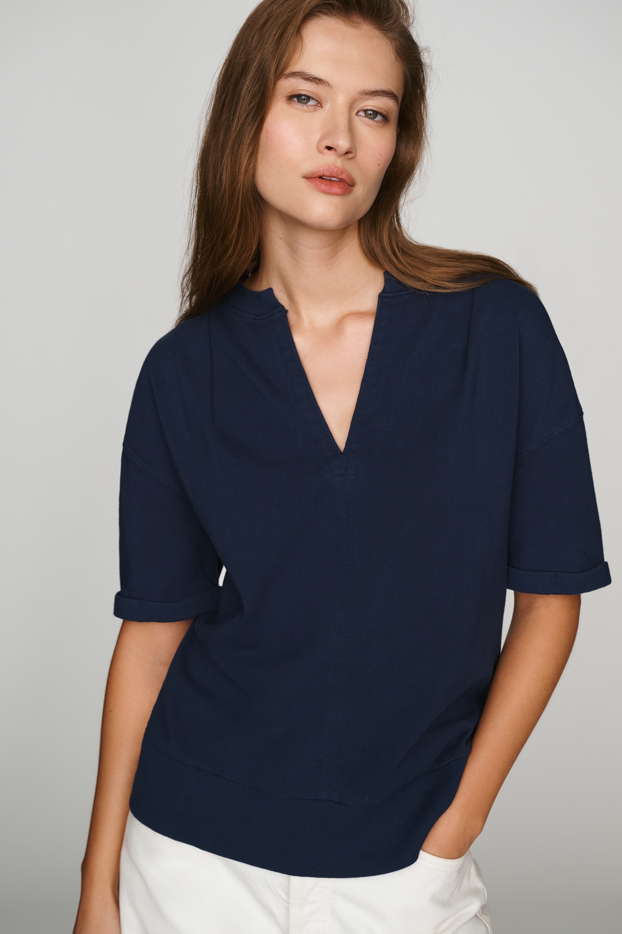 Wilt 100% Cotton V-Neck Top