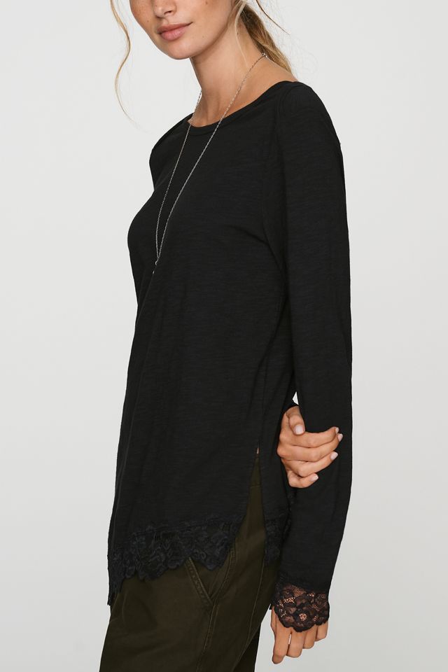 Wilt 100% Cotton Lace Trimmed Asymmetrical Tunic #2