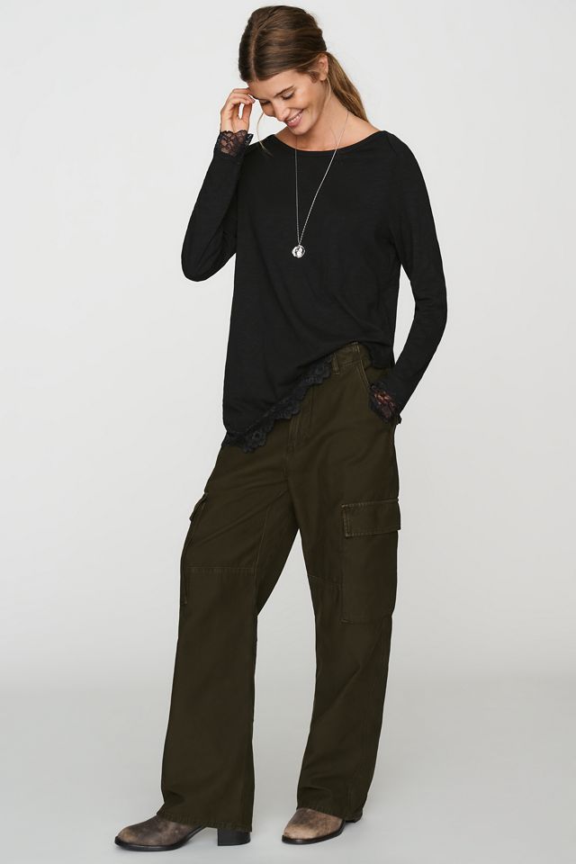 Wilt 100% Cotton Lace Trimmed Asymmetrical Tunic #3