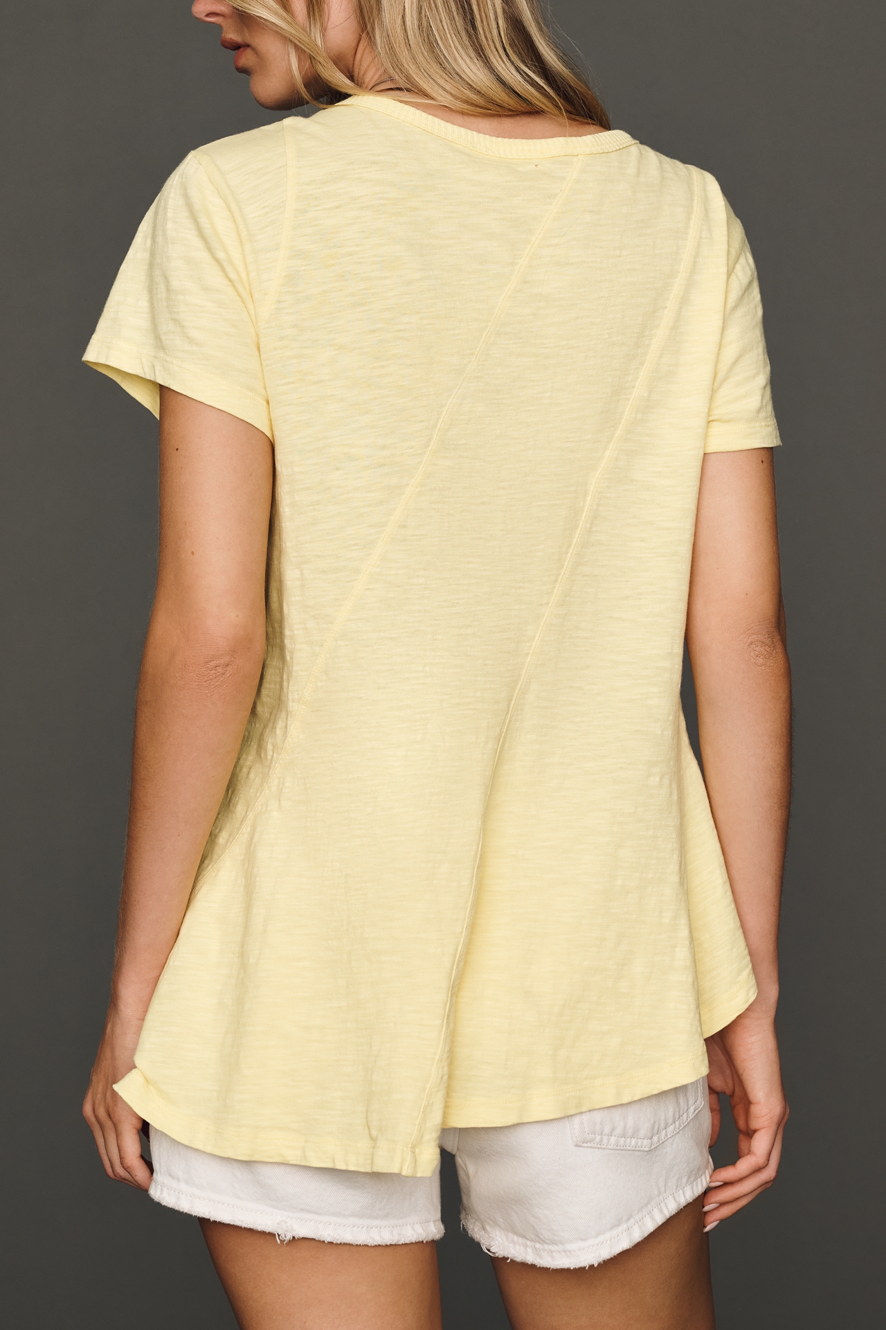 Wilt Asymmetrical Seamed Tee