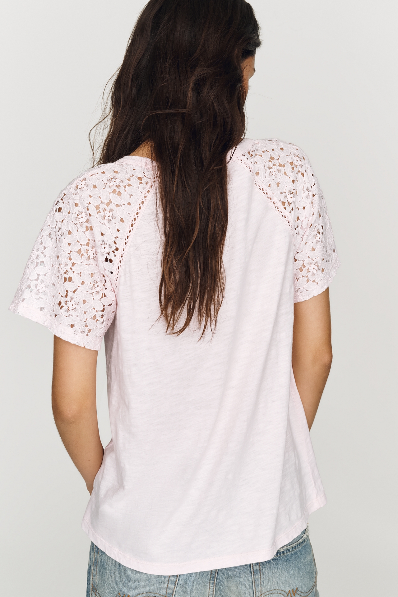 Wilt Lace Sleeve Tee