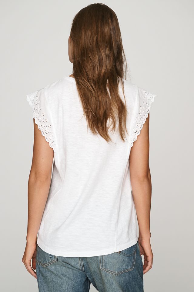 Wilt 100% Cotton Eyelet Tee #3