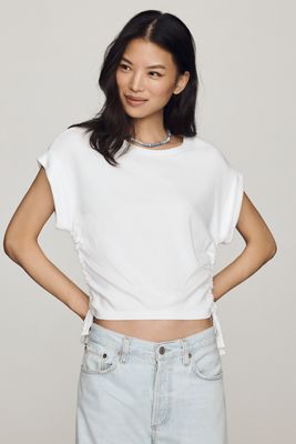 Wilt 100% Cotton Ruched Tee