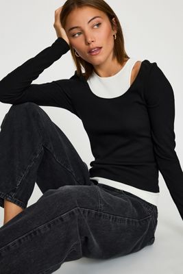 Top de Doble Capa By Anthropologie