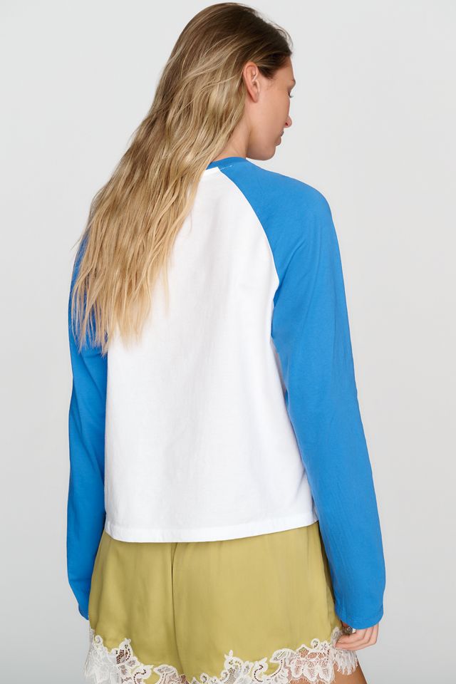 Sunny Somewhere 100% Cotton Raglan Baseball Tee #1